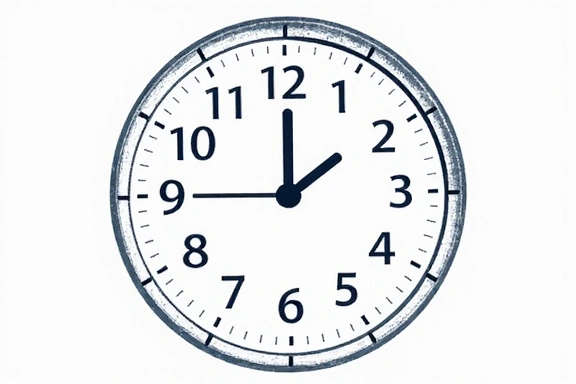 Ilustracja przedstawiająca zegar i kalendarz, symbolizujące godziny pracy